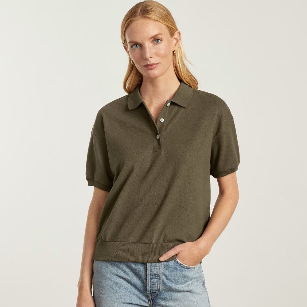 Everlane The Oversized Polo, Beech